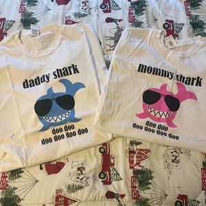 Mommy & Daddy Shark Shirts